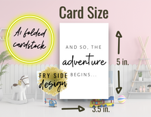 Load image into Gallery viewer, And So the Adventure Begins | Printable Baby Shower Card | Cards For Baby
