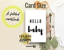 Load image into Gallery viewer, Hello Baby | Printable Baby Shower Card | Cards For Baby
