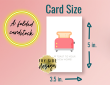 Load image into Gallery viewer, A Toast to Your New Home | Printable Housewarming Card | Cards For A New Home | New Home Congratulations Card