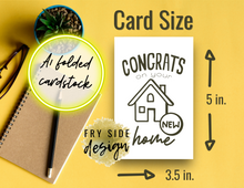 Load image into Gallery viewer, Congrats On Your New Home | Printable Housewarming Card | Cards For A New Home | New Home Congratulations Card