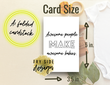 Load image into Gallery viewer, Awesome People Make Awesome Babies | Printable Baby Shower Card | Cards For Baby