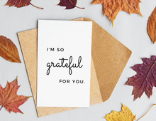Load image into Gallery viewer, I'm So Grateful For You | Printable Thank You Card | Thank You Cards For Business | Thank You Notes | Downloadable File