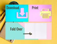 Load image into Gallery viewer, Happy Father's Day | Printable Father's Day Card | Happy Father's Day Card | Father's Day from Daughter