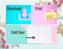 Load image into Gallery viewer, 'Tis the Season | Christmas Card | Printable Holiday Card | Printable Christmas Card