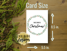 Load image into Gallery viewer, Merry Christmas | Christmas Card | Printable Holiday Card | Printable Christmas Card