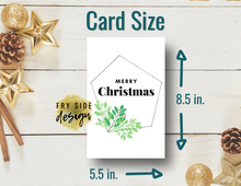 Load image into Gallery viewer, Merry Christmas | Christmas Card | Printable Holiday Card | Printable Christmas Card