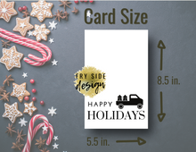 Load image into Gallery viewer, Happy Holidays - Pickup Truck | Holiday Card | Printable Holiday Card | Printable Christmas Card