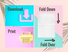 Load image into Gallery viewer, Popsicle Note Cards - Set of 6 | Printable Note Cards | Blank Note Cards | Easy Note Cards