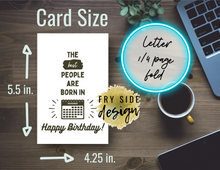 Load image into Gallery viewer, 5.5 inches by 4.25 inches prints on quarter folded letter sized paper