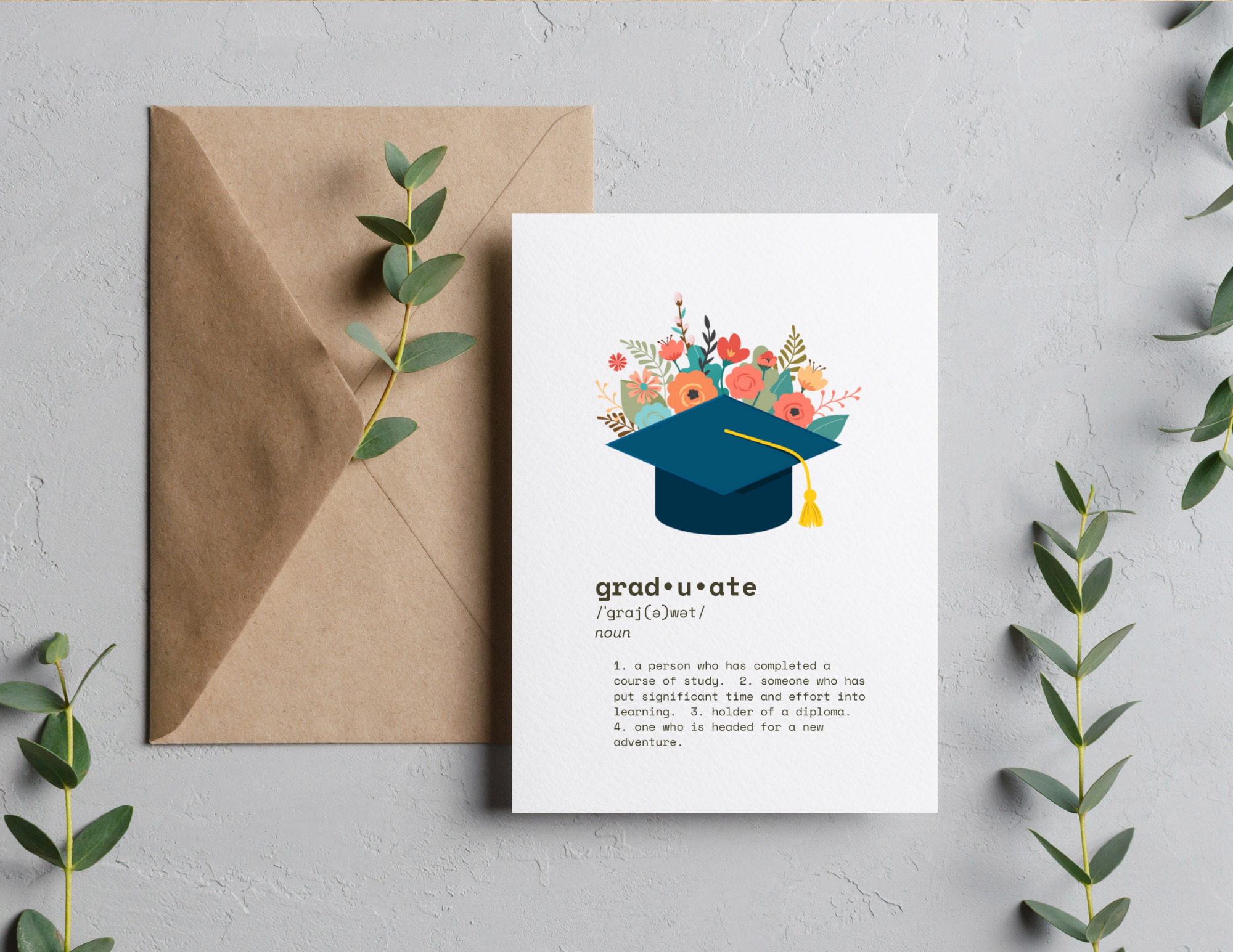 Graduate Definition | Printable Graduation Cards