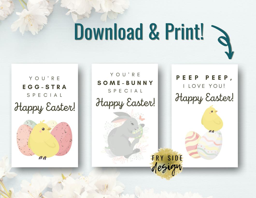 Happy Easter Set of 3 Cards - Small