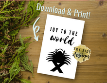 Load image into Gallery viewer, Joy to the World | Christmas Card | Printable Holiday Card | Printable Christmas Card
