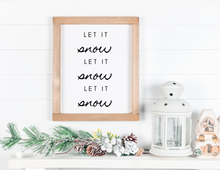 Load image into Gallery viewer, Let It Snow | Printable Wall Decor | Printable Wall Art | DIY Wall Art
