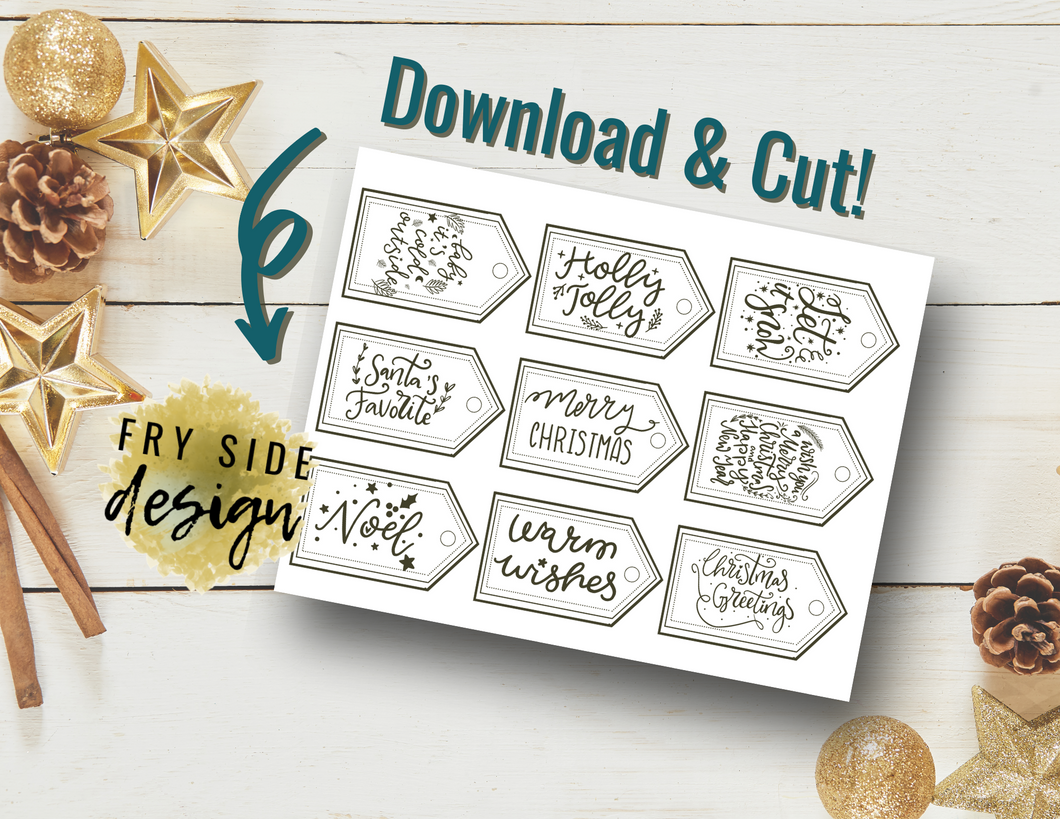 Printable Holiday Gift Tags | Free Printable | Christmas Gift Tags | Tags for Gifts
