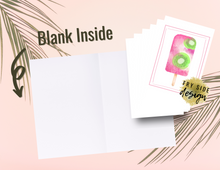 Load image into Gallery viewer, Popsicle Note Cards - Set of 6 | Printable Note Cards | Blank Note Cards | Easy Note Cards
