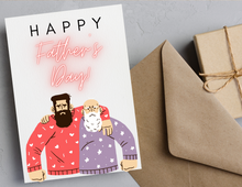 Load image into Gallery viewer, Happy Father&#39;s Day | Printable Father&#39;s Day Card | Happy Father&#39;s Day Card | Father&#39;s Day from Son
