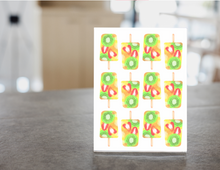 Load image into Gallery viewer, Popsicle Note Cards - Set of 6 | Printable Note Cards | Blank Note Cards | Easy Note Cards
