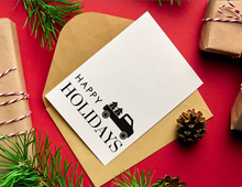Load image into Gallery viewer, Happy Holidays - Pickup Truck | Holiday Card | Printable Holiday Card | Printable Christmas Card
