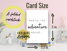 Load image into Gallery viewer, And So the Adventure Begins | Printable Baby Shower Card | Cards For Baby
